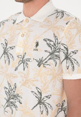 Erkek Regular Fit Polo Yaka Beyaz Tişört - 50300401033