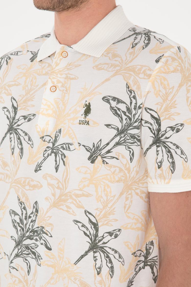 Erkek Regular Fit Polo Yaka Beyaz Tişört - 50300401033