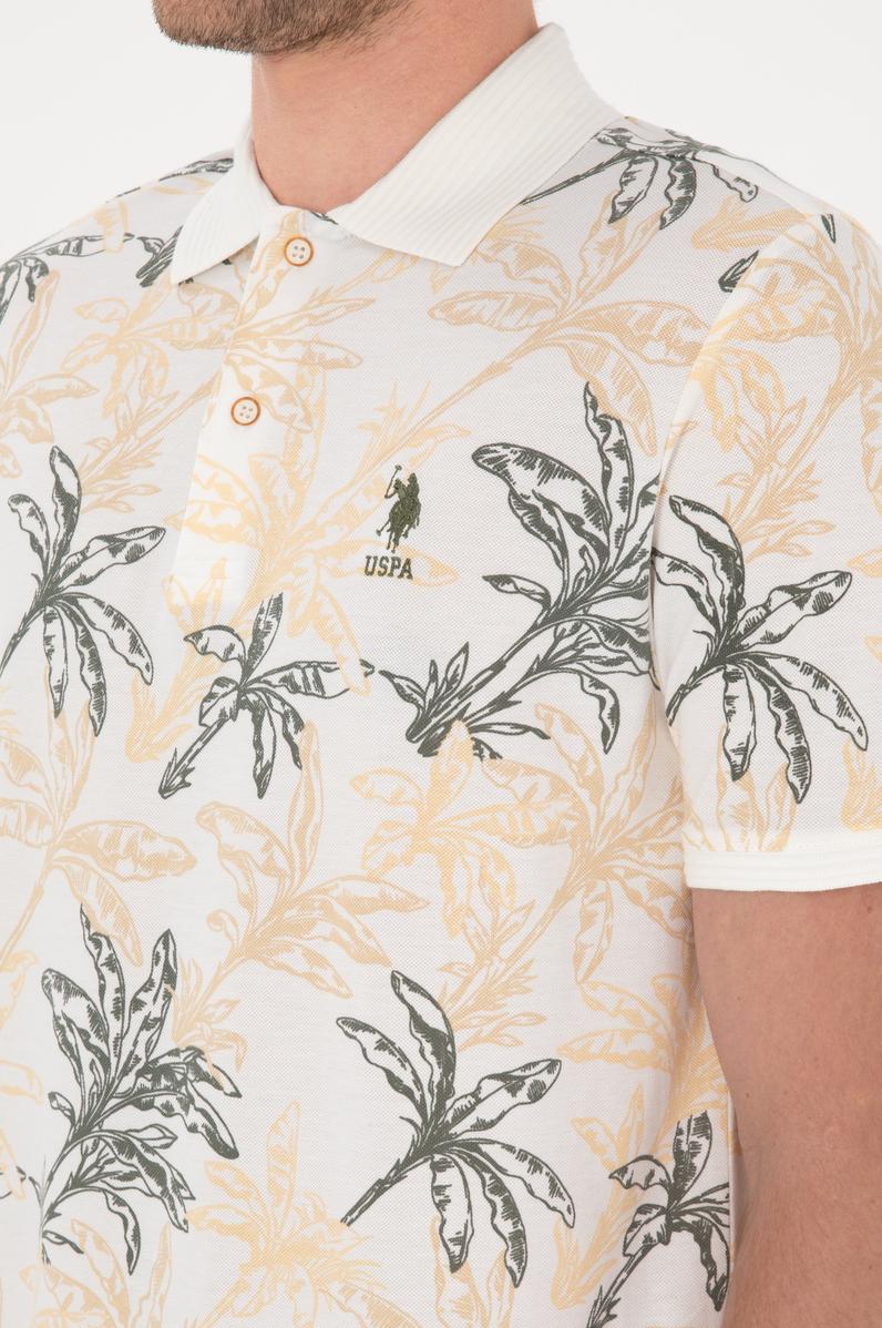 Erkek Regular Fit Polo Yaka Beyaz Tişört