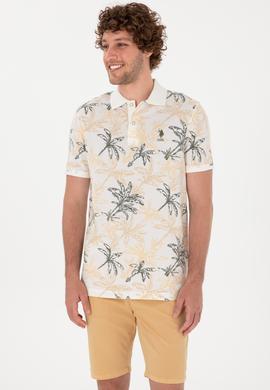 Erkek Regular Fit Polo Yaka Beyaz Tişört - 50300401033