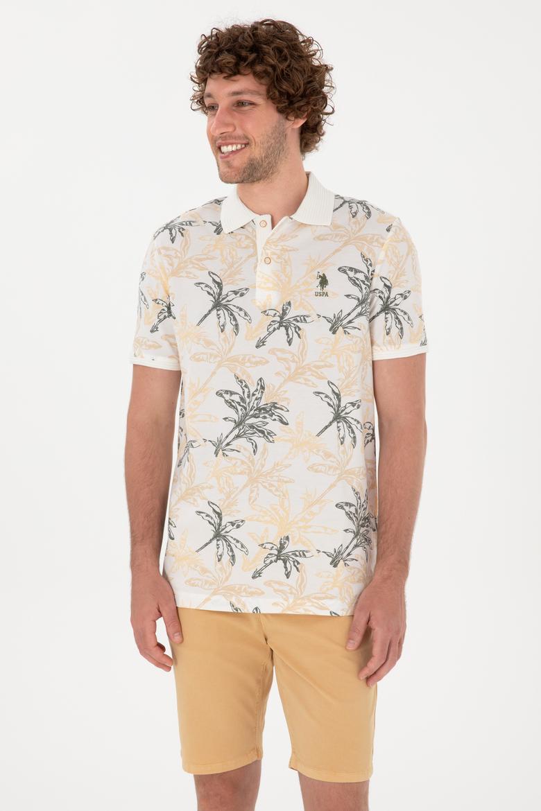 Erkek Regular Fit Polo Yaka Beyaz Tişört - 50300401033