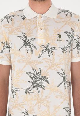 Erkek Regular Fit Polo Yaka Beyaz Tişört - 50300401033