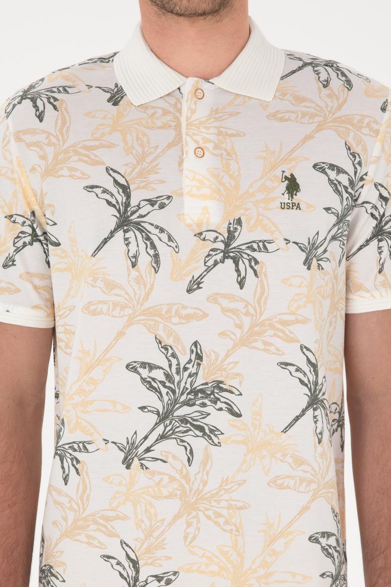 Erkek Regular Fit Polo Yaka Beyaz Tişört - 50300401033