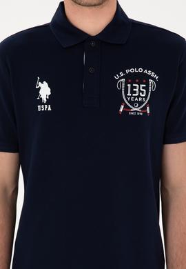 Erkek Regular Fit Polo Yaka Lacivert Tişört - 50299667006