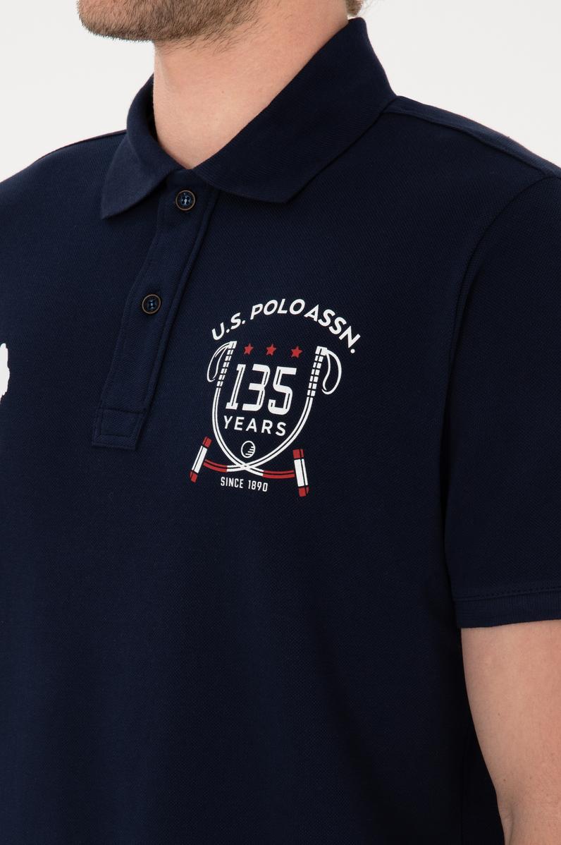 Erkek Regular Fit Polo Yaka Lacivert Tişört