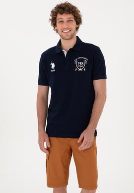 Erkek Regular Fit Polo Yaka Lacivert Tişört - 50299667006