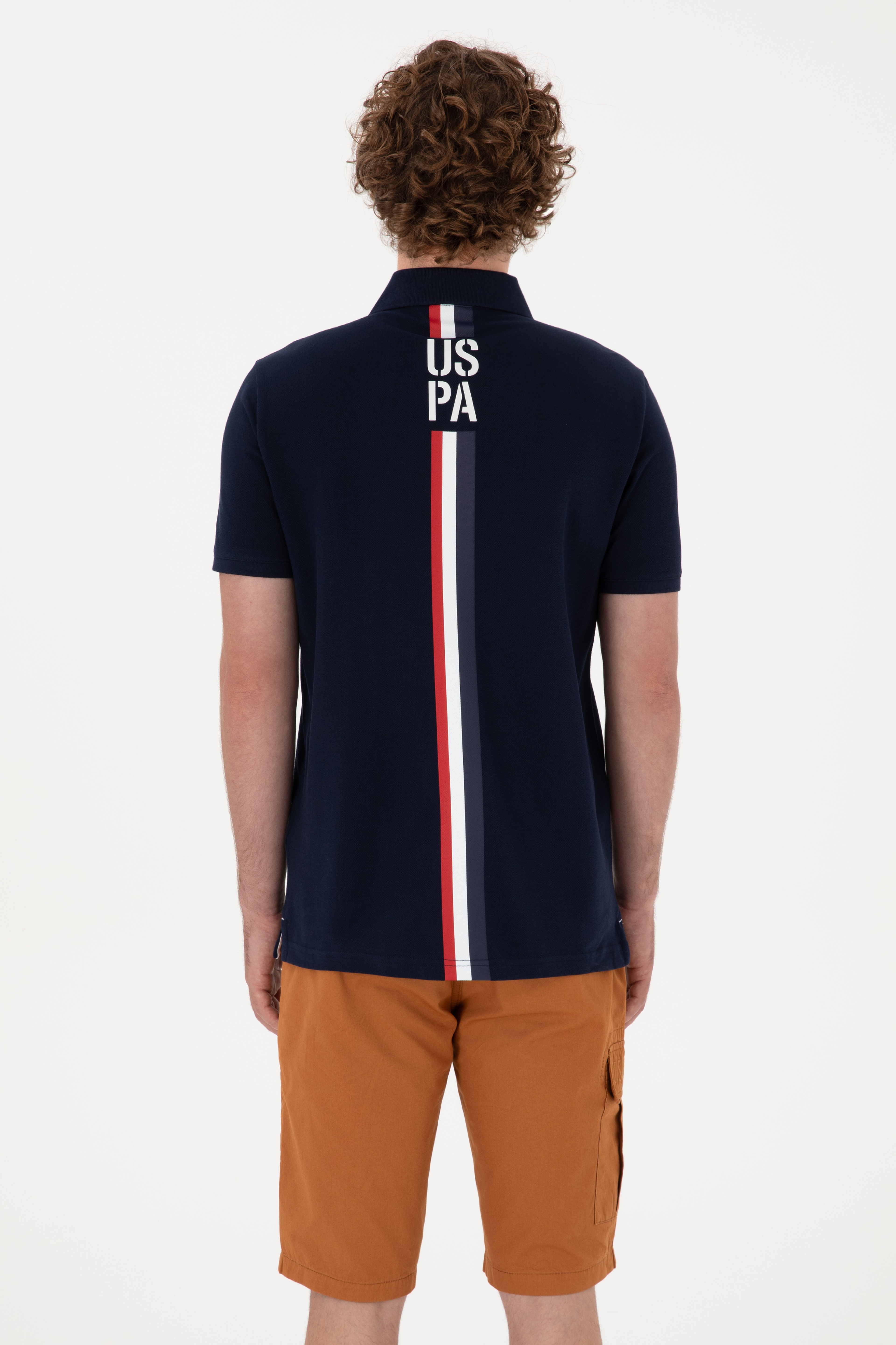 Erkek Regular Fit Polo Yaka Lacivert Tişört - Image 5