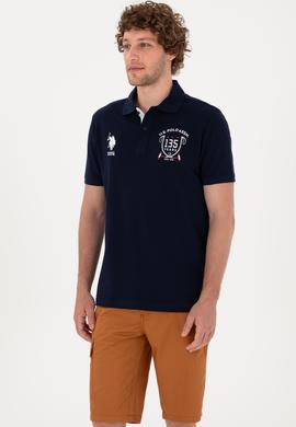 Erkek Regular Fit Polo Yaka Lacivert Tişört - 50299667006
