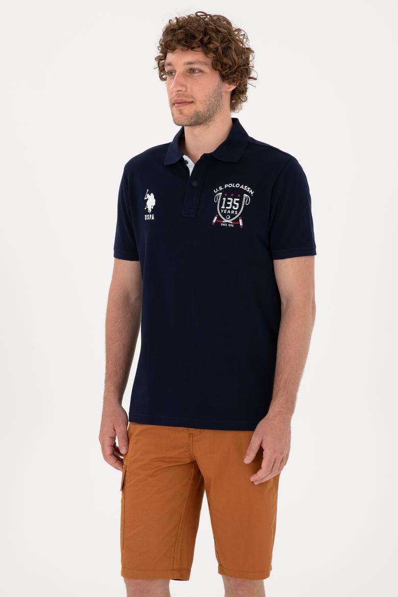 Erkek Regular Fit Polo Yaka Lacivert Tişört - 50299667006