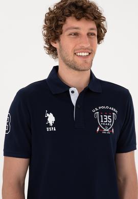 Erkek Regular Fit Polo Yaka Lacivert Tişört - 50299667006