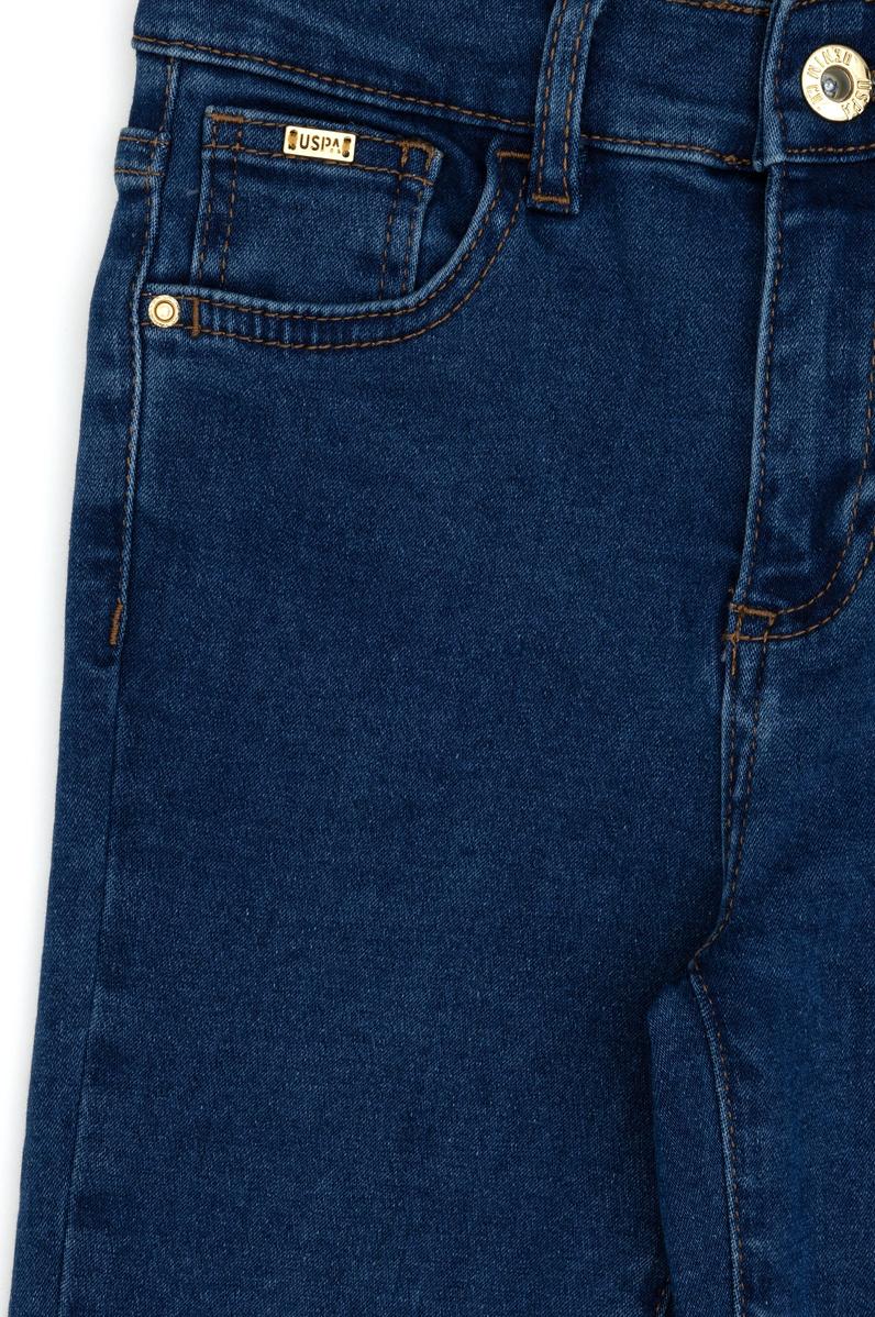 Kız Çocuk Mavi Skinny Fit Yüksel Bel Jean Pantolon