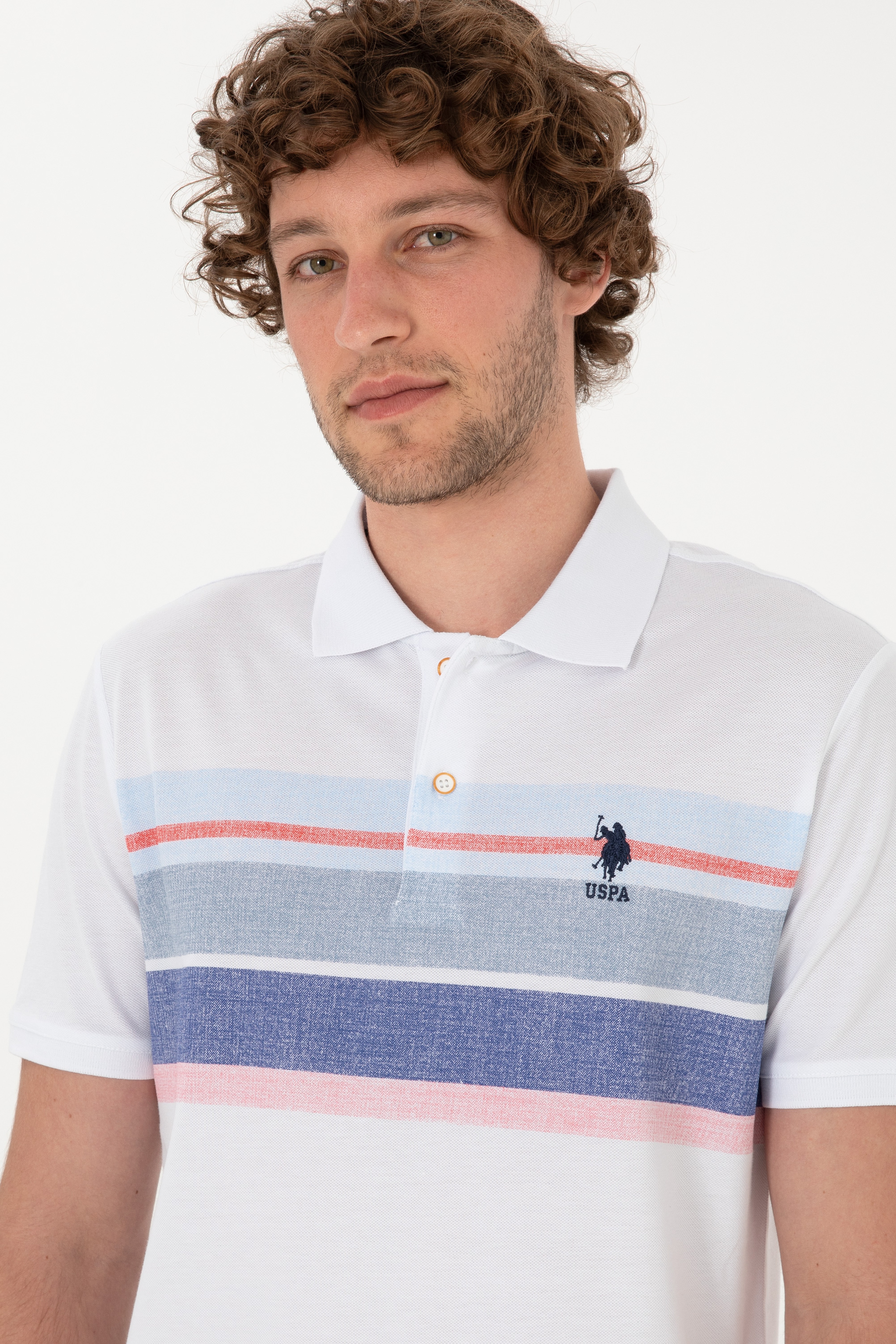 Erkek Regular Fit Polo Yaka Lacivert Tişört - Image 2