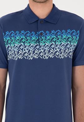Erkek Regular Fit Polo Yaka Açık Lacivert Tişört - 50299819035