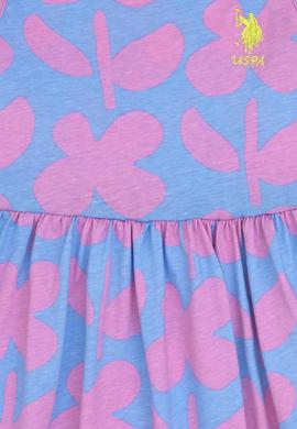 Kız Çocuk Saks Örme Elbise - 50283338004