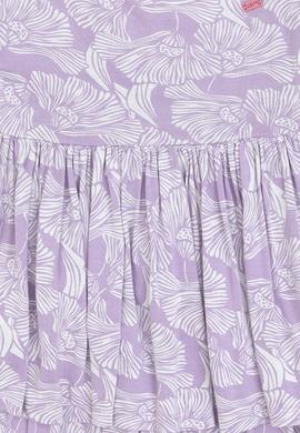 Kız Çocuk Lila Fırfırlı Askılı Örme Elbise - 50306276004