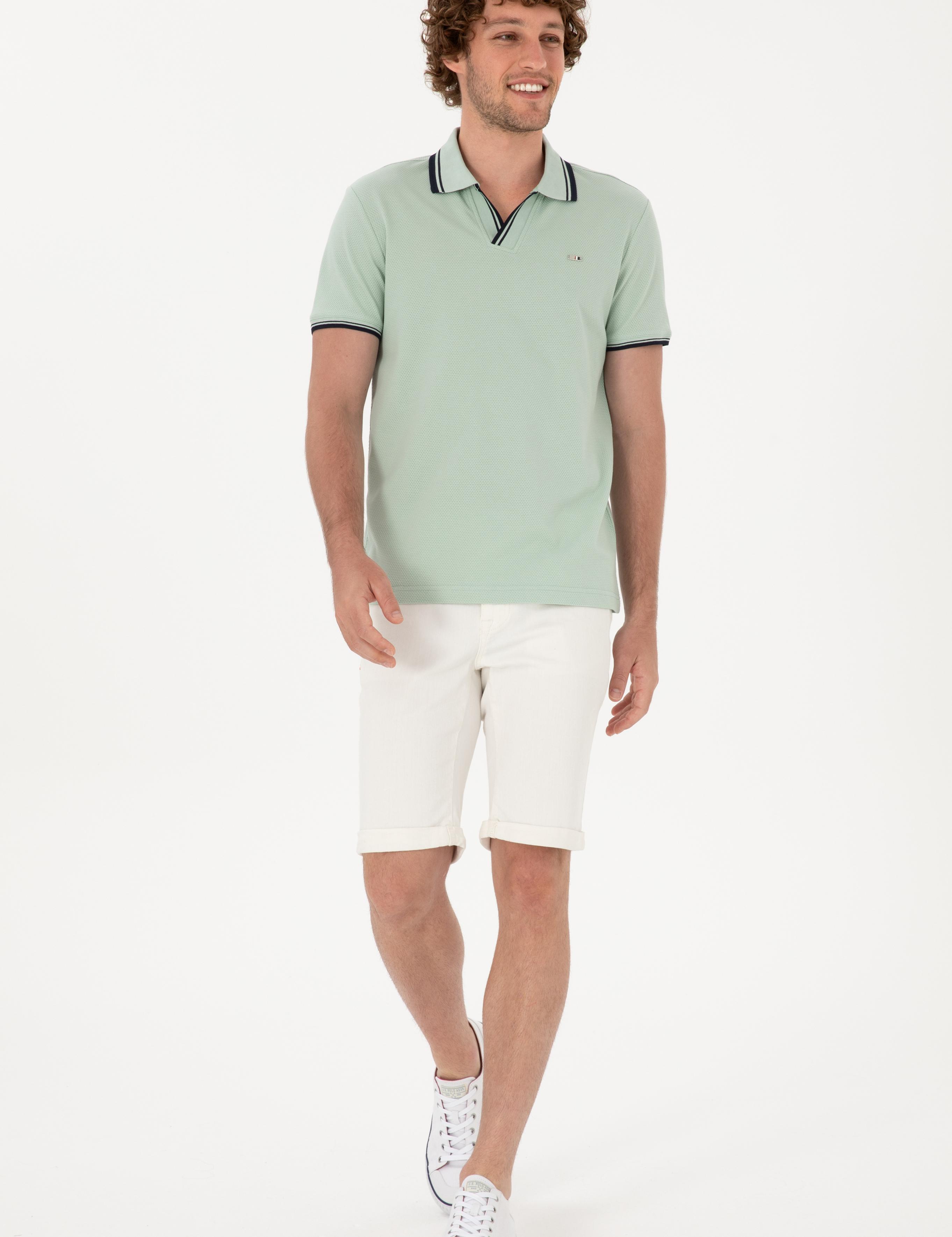 تی شرت یقه انگلیسی اندامی یقه پولو مردانه یو اس پولو | U.S. Polo Assn. - تصویر 4