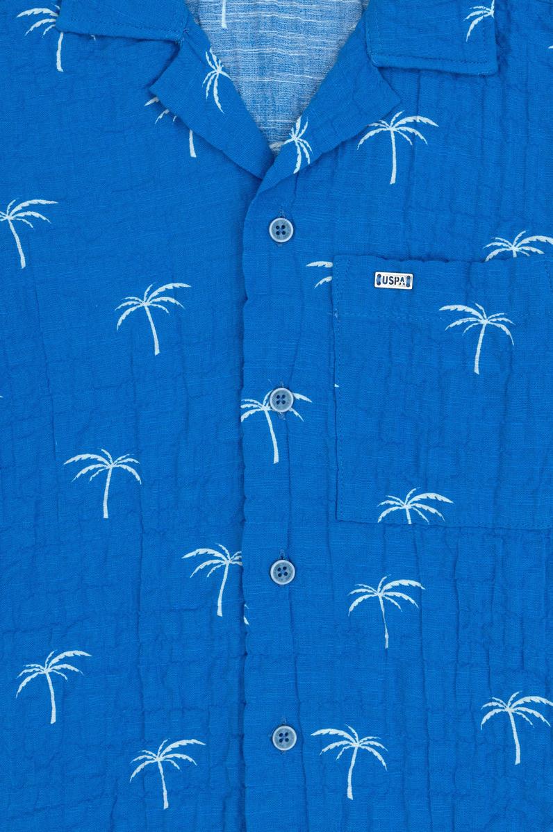 Erkek Çocuk Turkuaz Kısa Kollu Gömlek