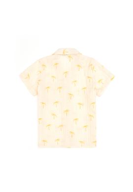 Erkek Çocuk Sarı Kısa Kollu Gömlek - 50306582004