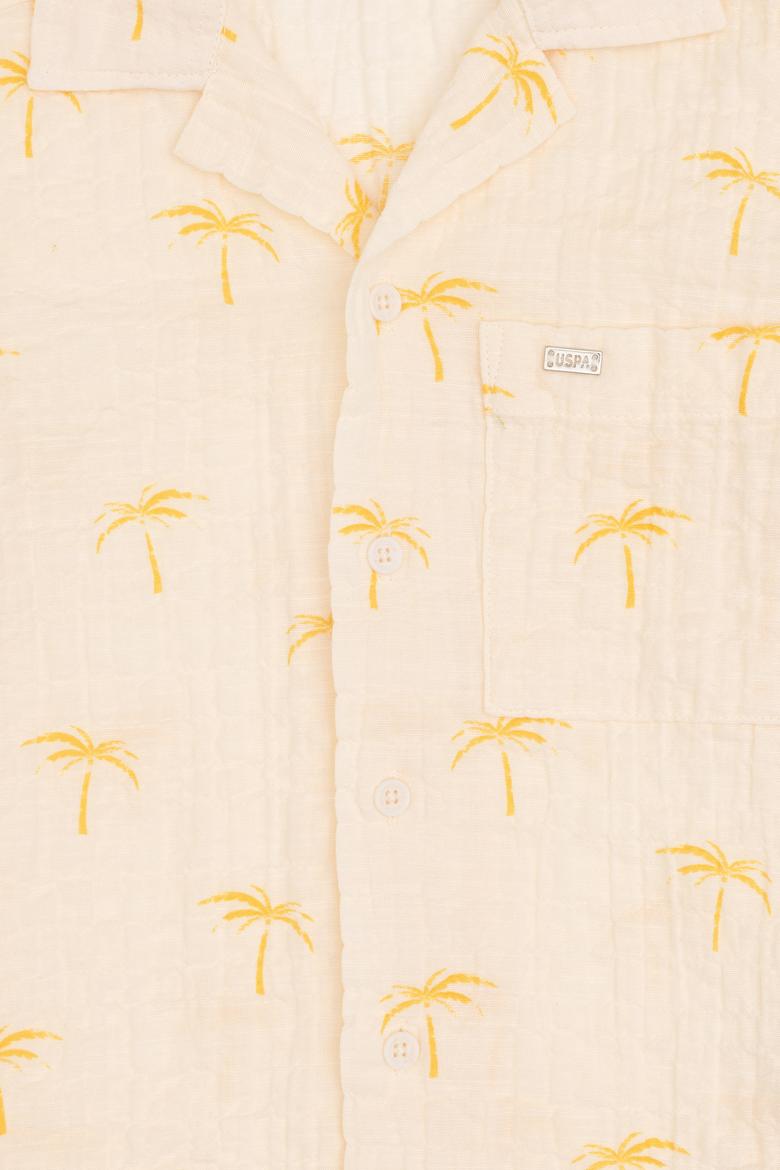 Erkek Çocuk Sarı Kısa Kollu Gömlek - 50306582004