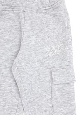 Kız Çocuk Açık Gri Melanj Cep Detaylı Parlak Baskılı Eşofman Altı - 50316892056