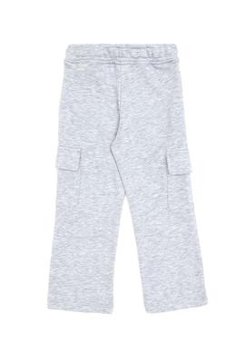 Kız Çocuk Açık Gri Melanj Cep Detaylı Parlak Baskılı Eşofman Altı - 50316892056