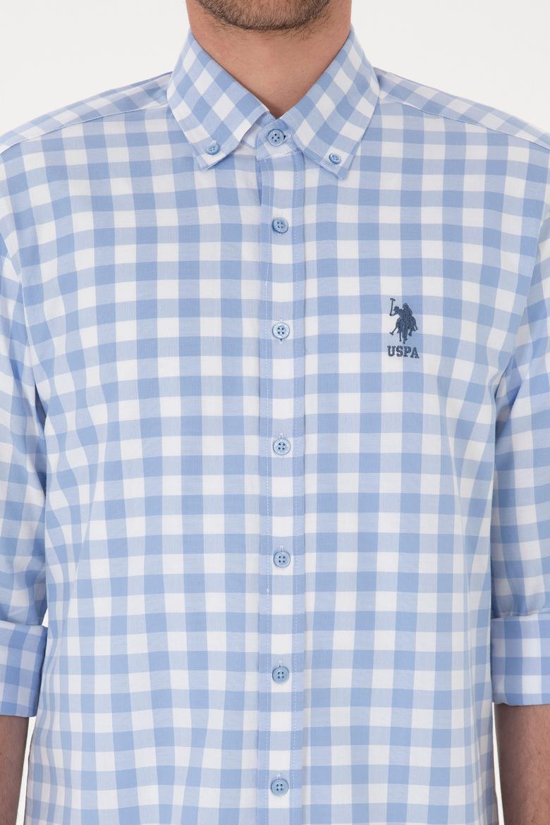 Erkek Mavi Uzun Kollu Gömlek - 50264391007