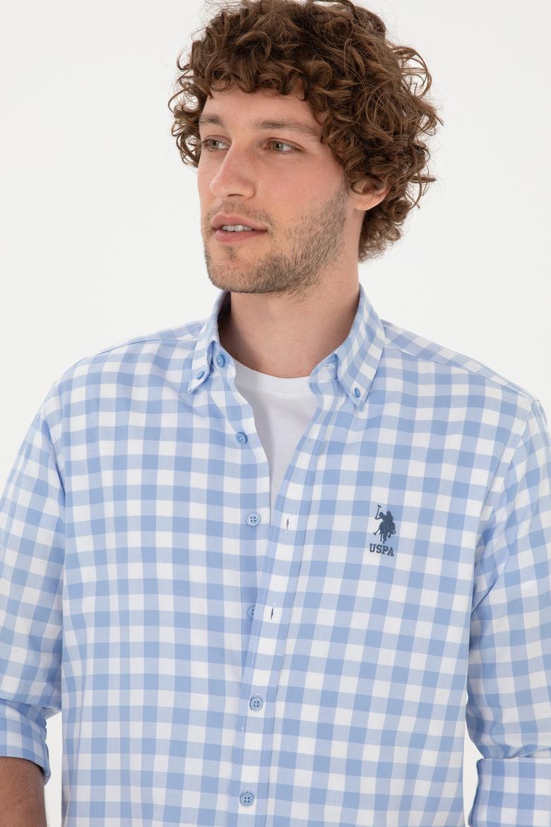 Erkek Mavi Uzun Kollu Gömlek - 50264391007