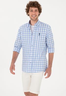 Erkek Mavi Uzun Kollu Gömlek - 50264391007