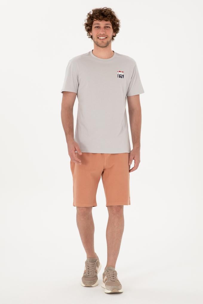 Erkek Pudra Örme Şort