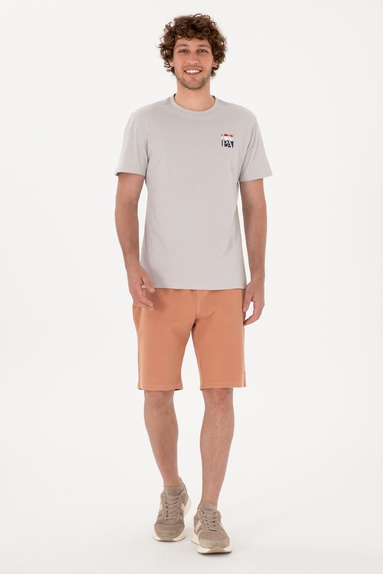 Erkek Pudra Örme Şort