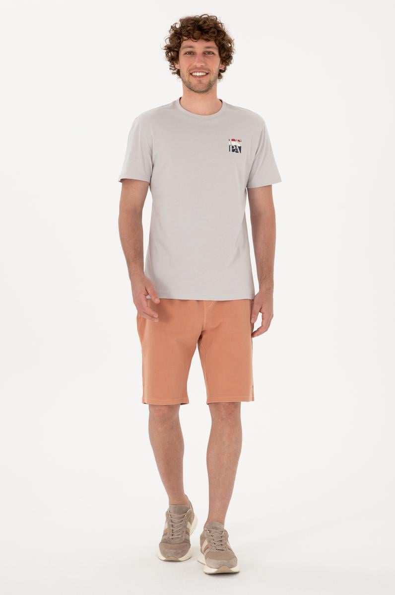 Erkek Pudra Örme Şort