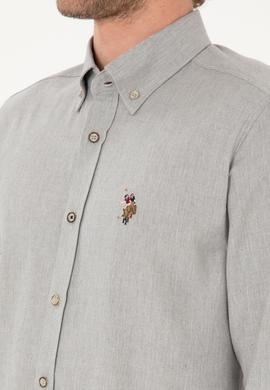 Erkek Taş Uzun Kollu Basic Gömlek - 50271275033