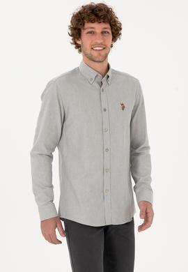 Erkek Taş Uzun Kollu Basic Gömlek - 50271275033