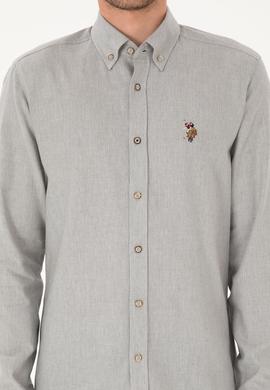 Erkek Taş Uzun Kollu Basic Gömlek - 50271275033