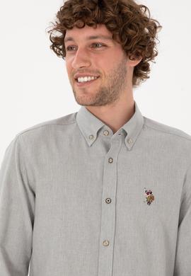 Erkek Taş Uzun Kollu Basic Gömlek - 50271275033