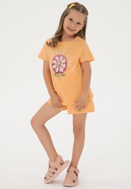 Kız Çocuk Turuncu Tişört - 50300950021