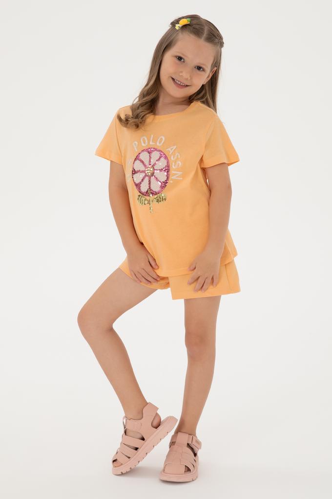 Kız Çocuk Turuncu Tişört