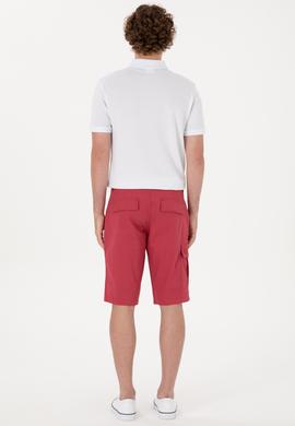 Erkek Vişne Dokuma Şort - 50300418051