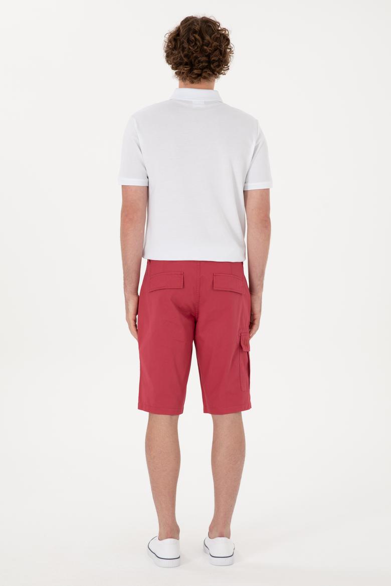 Erkek Vişne Dokuma Şort - 50300418051