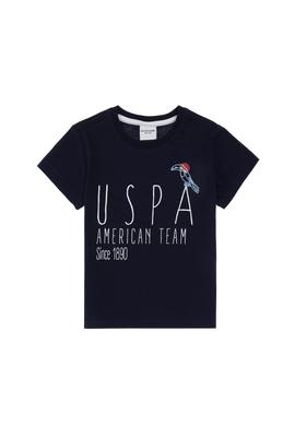 Erkek Çocuk Bisiklet Yaka Lacivert Tişört - 50307267024