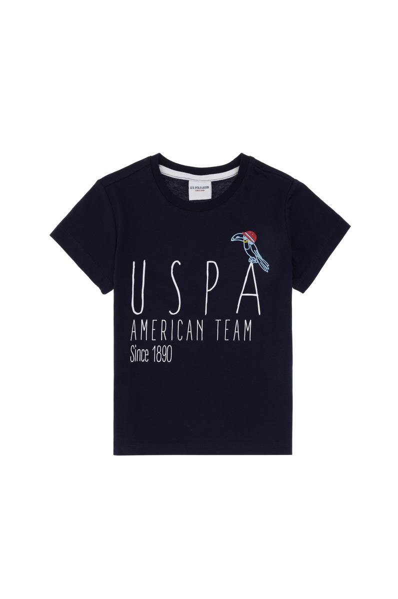 Erkek Çocuk Bisiklet Yaka Lacivert Tişört