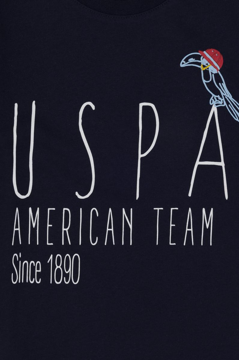 Erkek Çocuk Bisiklet Yaka Lacivert Tişört