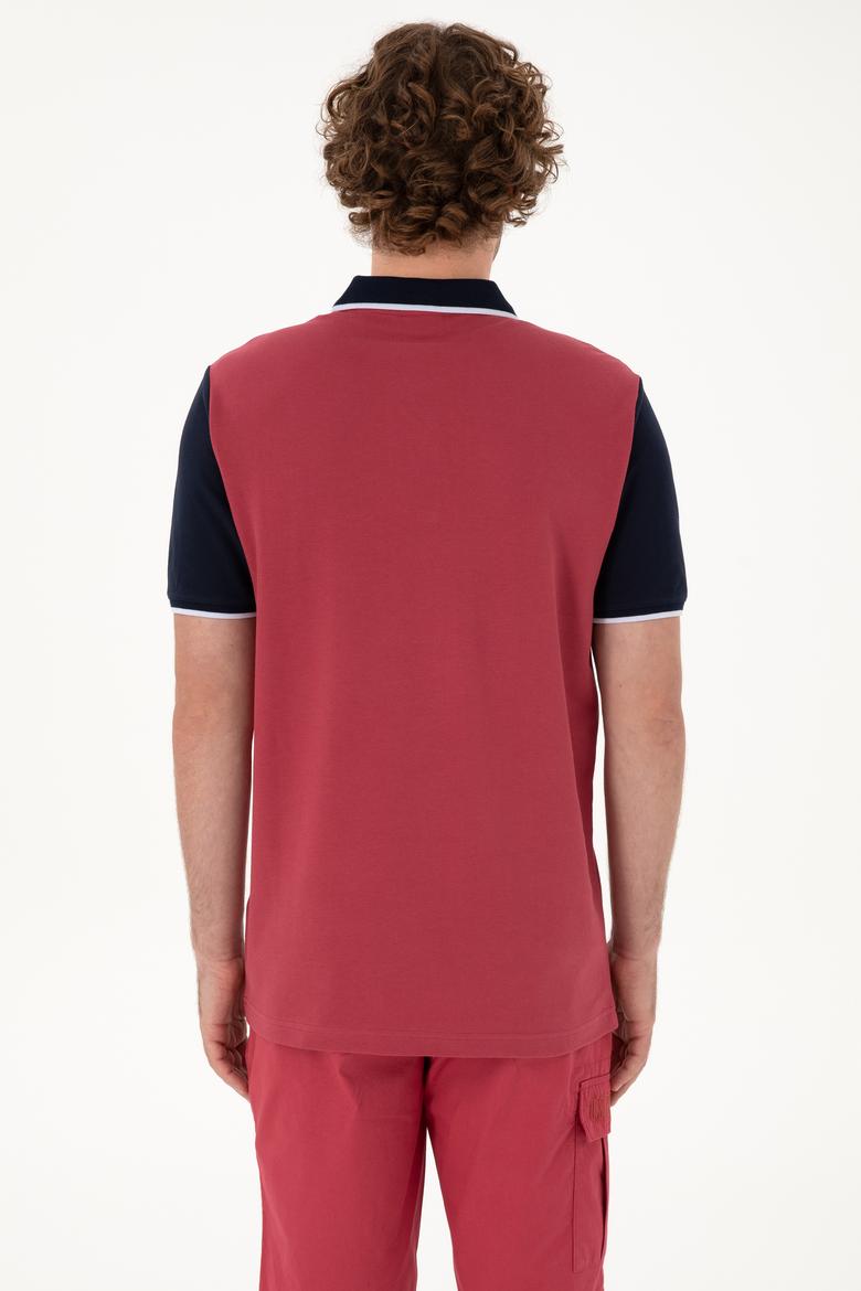 Erkek Regular Fit Polo Yaka Vişne Tişört - 50306871029