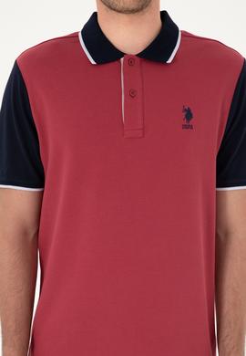 Erkek Regular Fit Polo Yaka Vişne Tişört - 50306871029