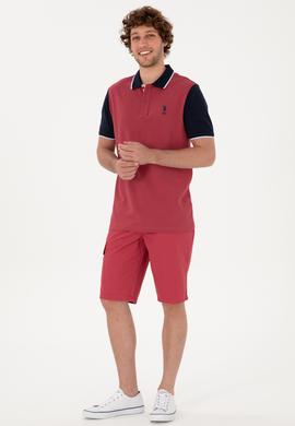 Erkek Regular Fit Polo Yaka Vişne Tişört - 50306871029