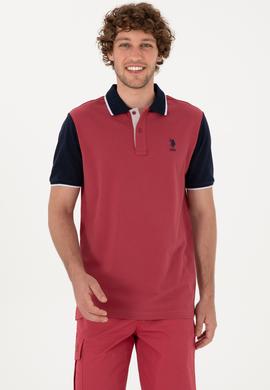 Erkek Regular Fit Polo Yaka Vişne Tişört - 50306871029