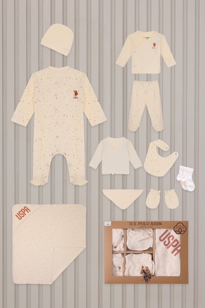 Kız Bebek Krem Hastane Çıkışı 10'lu Set