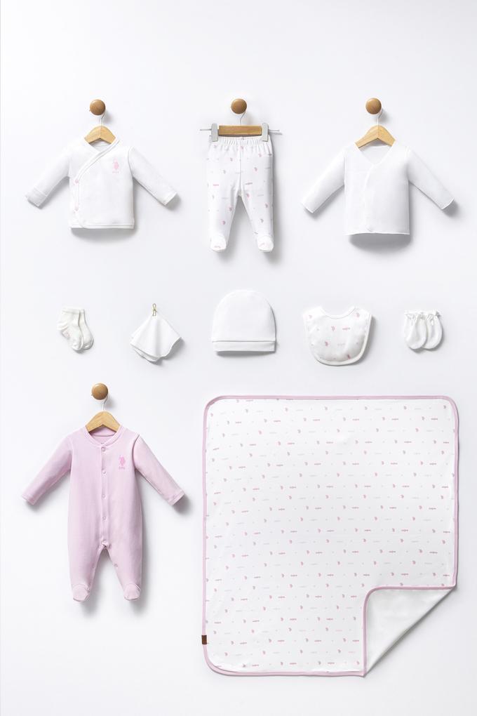 Kız Bebek Beyaz Hastane Çıkışı 10'lu Set