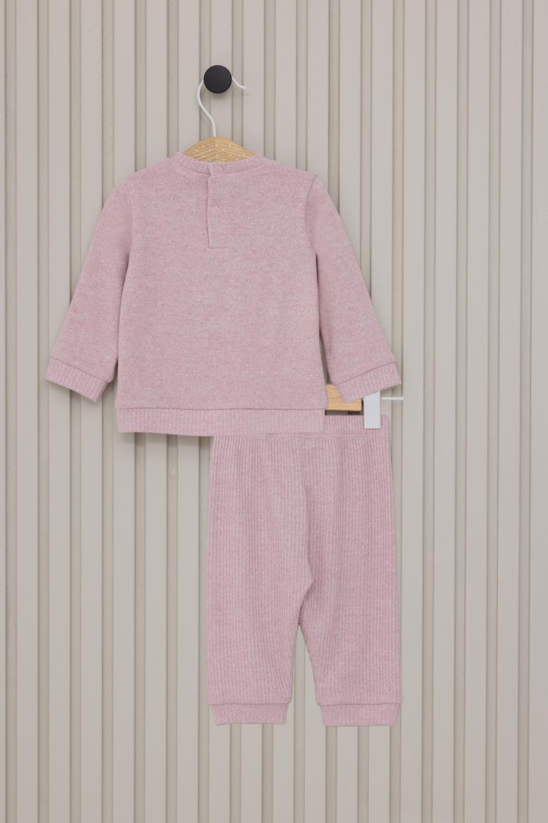 Kız Bebek Toz Pembe Pijama Takımı - 50322814005
