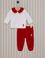 Kız Bebek Kırmızı Pijama Takımı